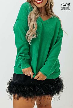 Immagine di PLUS SIZE V NECK SWEATER